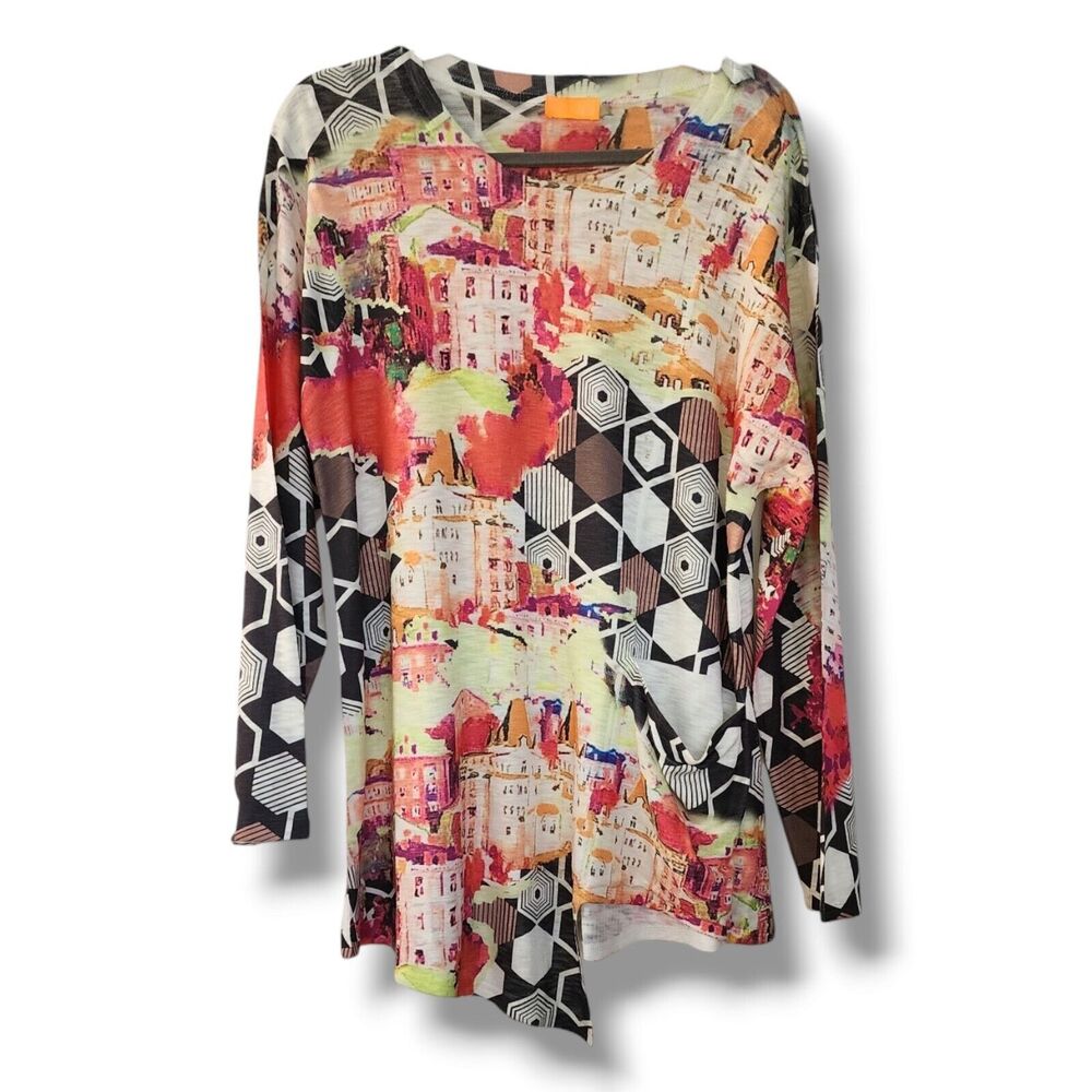 Colorful Abstract Print Women's Sweater
